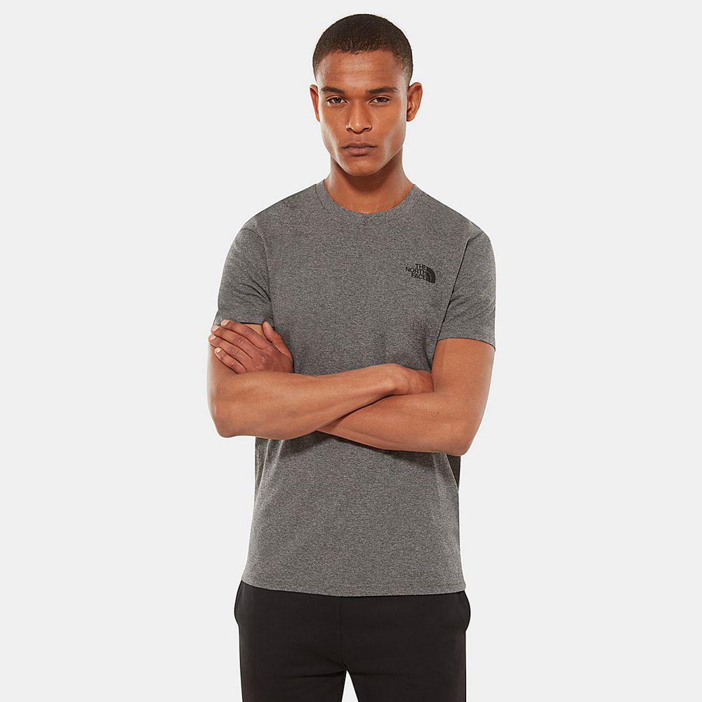 The North Face Simple Dome Ανδρικα T Shirt - Γκρι (BQXM73510)